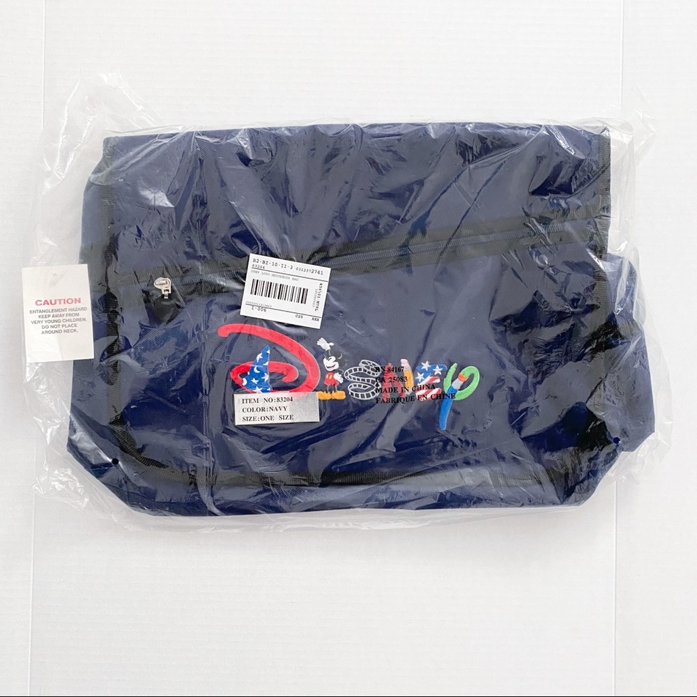 NEW Disney logo messenger bag navy